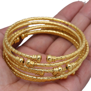 Stylish Opening Bangles Unique Wristbands Punk Wrist Geometric Bracelets Alloy Texture for Various Occasion