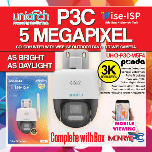 WIFI CCTV CAMERA - UNIARCH/UNV - UHO - P3C - M5F4 - 5MP - COLORHUNTER WITH WISE-ISP - BRANDNEW