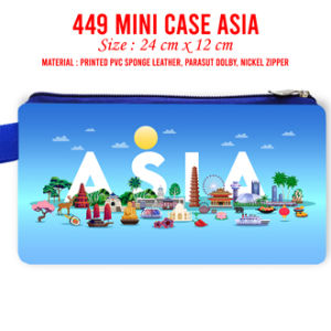 Benua Asia Souvenir Dompet Pouch Mouse Pad Pin Magnet Gantungan Kunci Landmark Oleh Oleh Negara Asia Continent