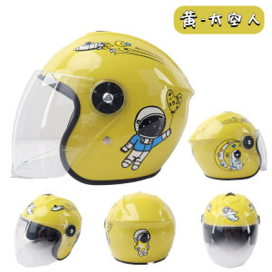 Helmet Budak Kids Helmet Motorcycle Children Security Motorcycle Helmets Half Face Cartoon Helmet Topi Keledar 儿童头盔
