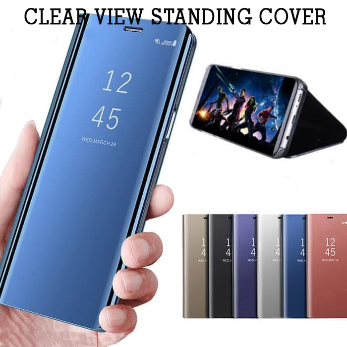 MIRROR STANDING FLIP COVER REALME 7i C17 C11 C12 C15 C21 C25 - Main Image