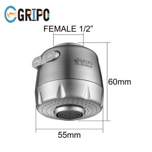 GRIPO 304 stainless Flexible Gooseneck Tube + Universal Bendable Spout for Kitchen Faucet With Gasket