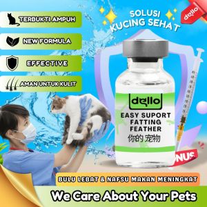 Vitamin Kucing Paket BULU GEMBUL untuk Nafsu Makan Badan Gemuk Bulu Lebat Gembul dan Cegah Rontok melalui Suplemen Vitamin DELLO FOR CATS