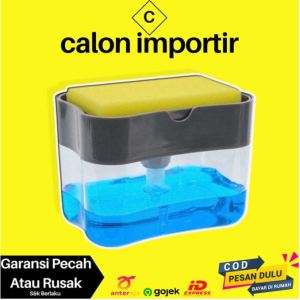 Kotak Dispenser Holder Tempat Pompa Sabun Spons Sponge Cuci Piring Gelas Mangkok Wastafel Murah