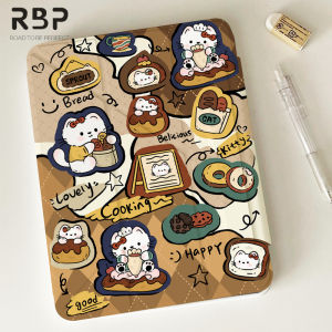 RBP Y-Fold Cartoon Magnetic 2-in-1 Case with 720° Rotating Stand (No Pen Tray) for iPad Air/Pro/Mini (2020-2024) - Universal Fit Soft Cover Black