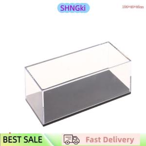SHNGki 1:64 Scale Car Model Display Box Acrylic Hard Cover Transparent Protective Case Dustproof Organizer for Toy Cars