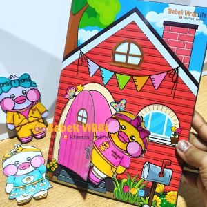 BEBEK Viral LITE (SUDAH di SUSUN) Quite Book Mainan Edukasi Anak Paper Doll LAMINASI ANTI AIR