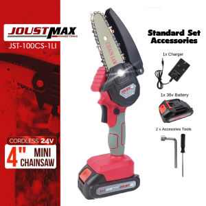 JoustMax 24V Mini Chainsaw Cordless Rechargeable Battery Replacement Lithium-Ion Battery
