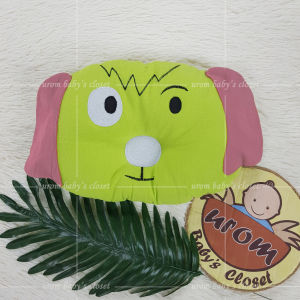 Gối nằm lõm cho bé sơ sinh hình thú cưng Cotton Cara ruột gối bông gòn Microfiber_Urom baby
