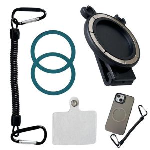 RUMI Free Hands ic Phone Holder Spring Rope Metal Hook Phone Backpack Clip Universal Waist Clip Phone Belt Clip Holder Phone Accessories