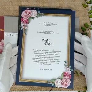 (100 pcs) Undangan Pernikahan Simple Murah Hepi 21.303