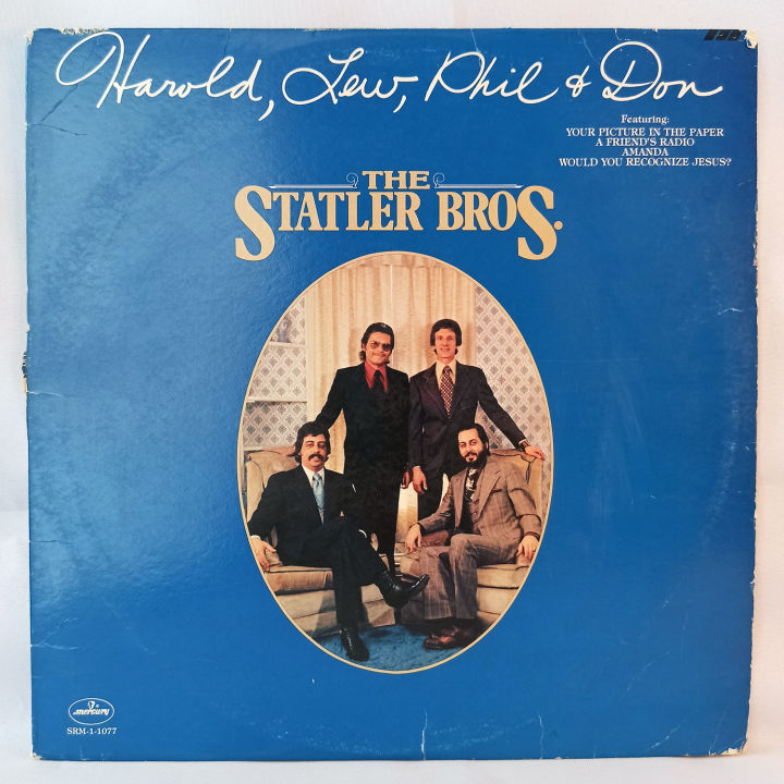 The Statler Brothers Harold Lew Phil And Don Vinyl Record Plaka