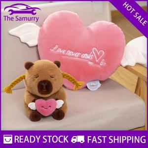 Samurry ✨Hot Sale✨ ตุ๊กตาคาปาวา20-25ซม. ตุ๊กตาผ้ากำมะหยี่นุ่มตุ๊กตาสัตว์จำลองตุ๊กตาน่ารักตกแต่งบ้านน่ารักสำหรับเป็นของขวัญเด็กผู้หญิง