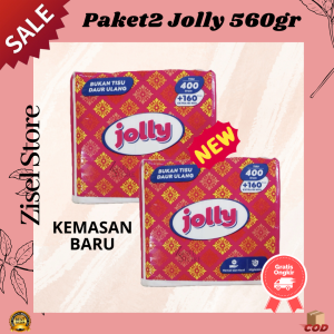 PAKET 2 PCS Tissue Jolly 560 gr 2 Ply Facial Tisu Wajah Tissu