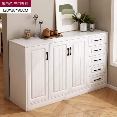 LALA-Sideboard Drawer Bucket Cabinet Lockers Kitchen Cupboard Wardrobe Livingroom Storage Papan Sisi Kabinet Baldi Lukisan Pengunci Lemari Dapur Kunci
