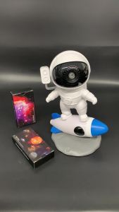 Astronaut Galaxy Projector Star Night Light 4K HD Planetarium With 12 Film Discs 360 Degree Rotation Timer 8 Color Rocket Lamp Kids Bedroom Decor Ceiling Home Gift