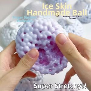 AKZDXE Soft Vacuum Squishy Slow Rising Shapeable Squeeze Toy Noisy Sand Sensory Toys for Stress Relief