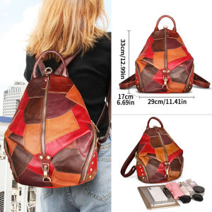 Cobbler Legend Backpack for Womens Womens Vintage Backpack Cowhide Durable Waterproof School Travel Backpack