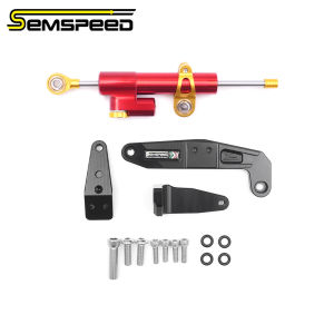 SEMSPEED Motorcycle CNC Front Shock Steering Damper Damping Stabilizer Mount Kit For Yamaha XMAX 300 250 V3 2025-2026