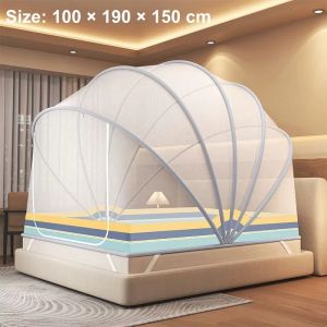 Summer Fold Mosquito Net Mongolian Yurt Anti-fall Anti-mosquito Bed Tent Full Coverage Bed Net