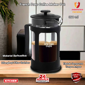FRENCH PRESS 1 LITER HITAM COFFEE PLUNGER KACA FILTER ALAT SEDUH KOPI FRENCH PRESS COFFEE PLUNGER MAKER 350ML ALAT SEDUH PEMBUAT KOPI MANUAL GARANSI PECAH French Press Coffee Maker Pot Bean Patter and Tea Plunger Press N22 HITAM Teko Kopi French Press COD