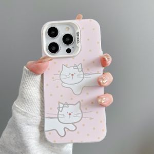 For POCO X3 X5 X5 X6 X7 C50 C51 C61 C71 C85 C75 PRO M2 M5S M6 M7 PLUS PRO Creative Cat เส้นด้ายขนนก 3D IMD เปลือกโลหะแข็ง CYK2782A