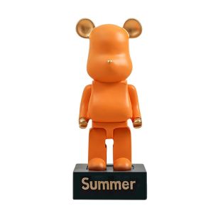 DAFIFY 4 Pcs Home decor Resin Bear Creative Room decor Resin Violent decorations Set 28cm