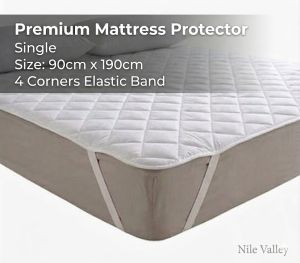 Nile Valleys 5 Star Hotel Mattress Protector Elastic. 2 Pieces. Sleep Safely