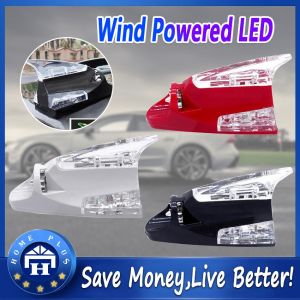 【Local delivery】 Car Antenna Light Wind Powered Car Shark Fin Roof 3 Color LED Antenna Light Warning Flash Tail Light For All Car Exterior Lamp Wind-Power-LED-Antenna