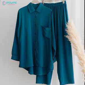 MiumiCollection Setelan Wanita One Set Wanita Setelan Kemeja Wanita Zoey