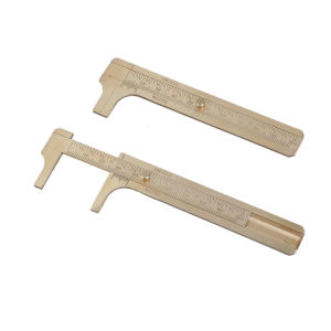 Pack Of 2 Brass Vernier Calipers Small Size with Double Scale Brass Callipers Hand for Jewelry & Crafts Measuring Tool