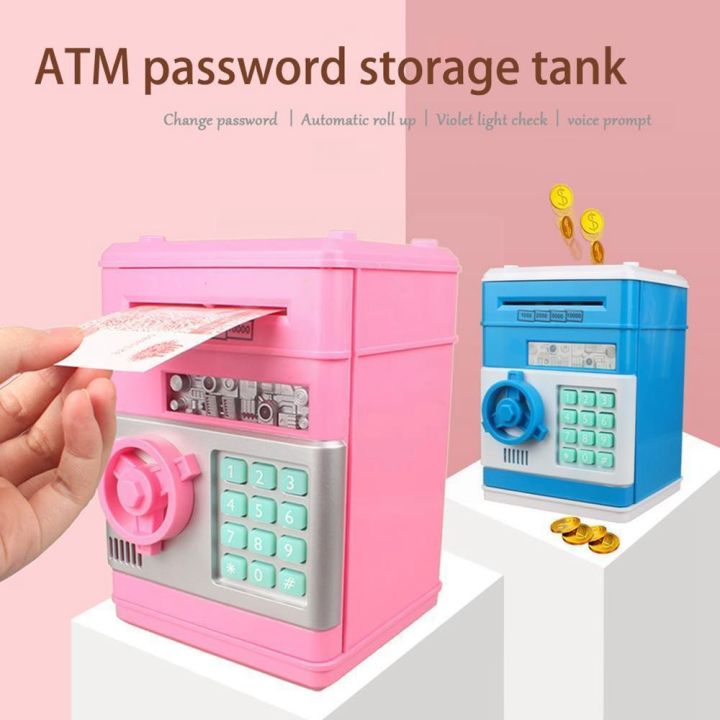 D5JKY Kids Automatic Safe Electronic Money Saving Box Piggy Bank Cash
