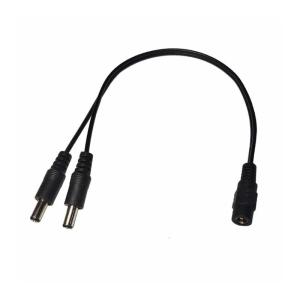 DC5.5x2.1mm Power Splitter Cable Power Supply Splitter Cord Connect Two Devices for Home or Office Gadgets