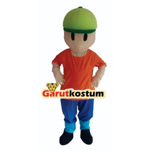 Kostum maskot badut karakter stumble guys lucu setelan costume