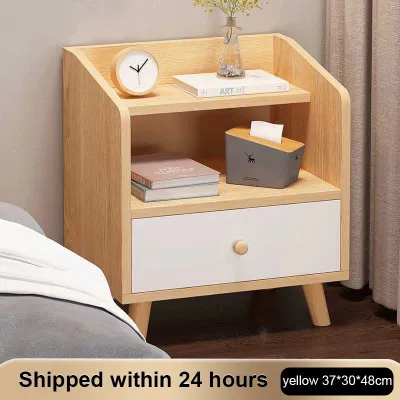 Meja Nakas Kayu Meja samping tempat tidur kulit Meja Samping Bedside Table Kamar Tidur Minimalis
