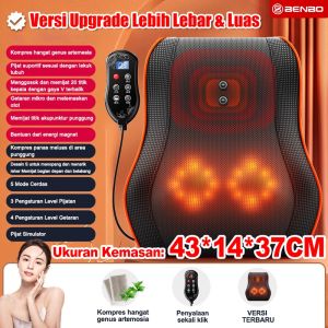 Bantal pijat multifungsi / Pijat seluruh tubuh 4-in-1 / Simulasi pijatan manusia / Alat multifungsi  Pijat cakupan seluruh tubuh 6D
