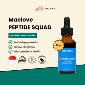Maelove Peptide Squad Serum – Boosts Collagen Reduces Fine Lines & Wrinkles Firms & Smooths Skin Skin Plumping Barrier Repair