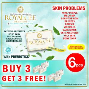 Royalcee Premium Skin Lightening&Brightening Microbiome Friendly Soap Bar