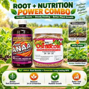 [ORIGINAL] COMBO OSMOCOTE 14-14-14 + Philor ANAA Complete Plant Nutrition Root & Flower Booster