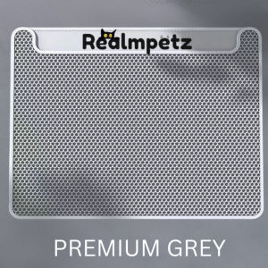 Realmpetz Stainless Steel Cat Litter Box Cat Toilet Open Type Tandas Kucing Besar Bekas Pasir 不锈钢猫砂盆