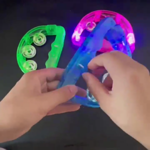 5 Pcs Shaking Handbell Rattle Indoor Concert Party LED Light Decoration Party Colorful Flashing Light for Kids Gifts