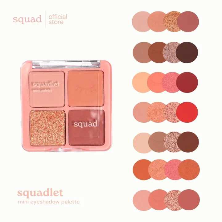 Squad Cosmetics SquadLet Mini Eyeshadow Palette | Lazada PH