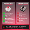 DarkBeacon Flux Magnetic Switch Keyboard With Rapid Trigger Choose 68/87 Keys Hotswap RGB 0.01-3.5mm Adjustable Actuation  For Competitive FPS Gaming Desktop/Laptop. 