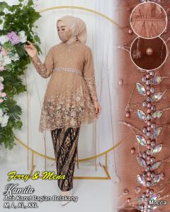Kebaya Set Kamilla Payet Terbaru Model Miring Wanita Wisuda Kekinian dan Kondangan Mewah by AZk23