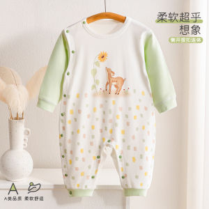 Newborn without bones a Cotton-like baby jumpsuit with long sleeves stylish romper for infants of all ages for all seasons