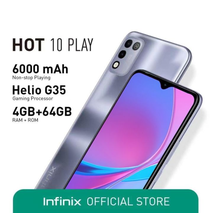 Infinix Hot 10 Play Mobile Phone S21 12gb 512gb Cellphone 66 Inch Hd