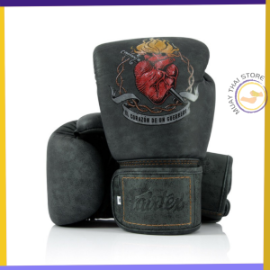 Fairtex X Tom Atencio Premium BGV-TAD-BK "The Heart Of Warrior" Boxing Gloves