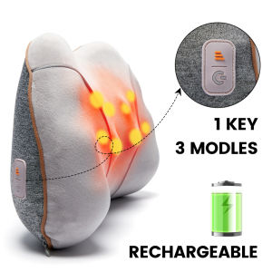 Xiaomi-Eco 3D Shiatsu Heating Massage Pillow Electric Lumbar Massager Body Neck Back Pain Relaxation Relief Massage Tool Car Office Home
