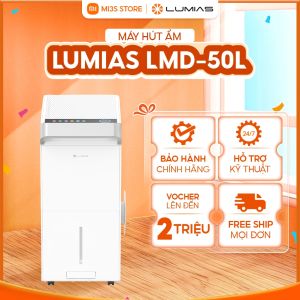 Máy Hút Ẩm Lumias LMD-50L | Hút Ẩm 50L/Ngày Điều Khiển Thông Minh Công Suất Lớn Phòng 120m²