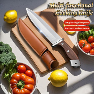 4MM Kitchen Knife Multi-Functional Knife Stainless Steel Meat Fishing Knife Camping Knife